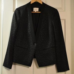 LIKE NEW Ann Taylor LOFT leopard print blazer 12P